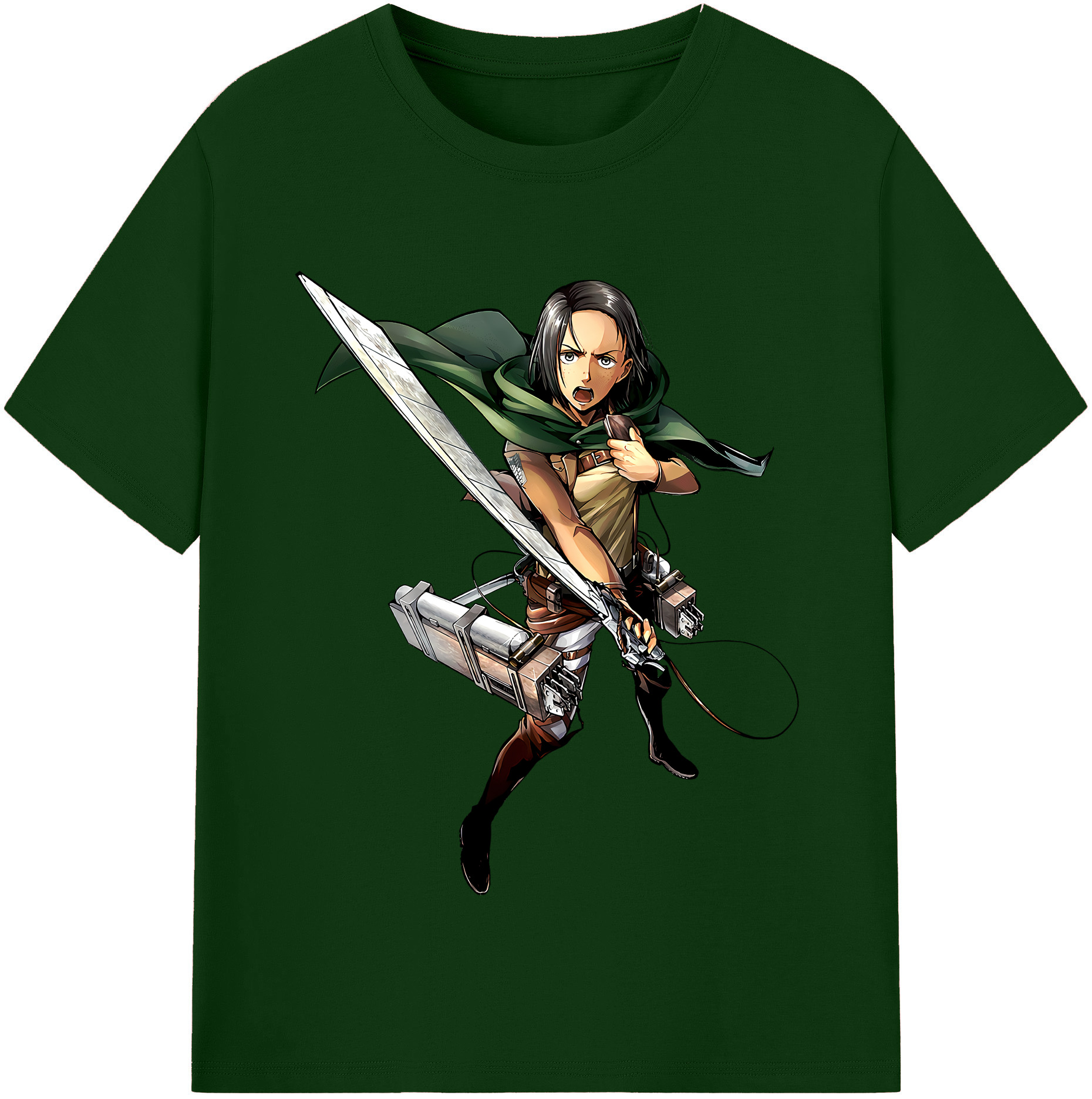 （画像用） 進撃の巨人 Attack on Titan 綿100％半袖Tシャツ（フロントプリント）